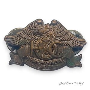 1983 Harley HOG Harley Owners Group Pin Brass needs cleaning